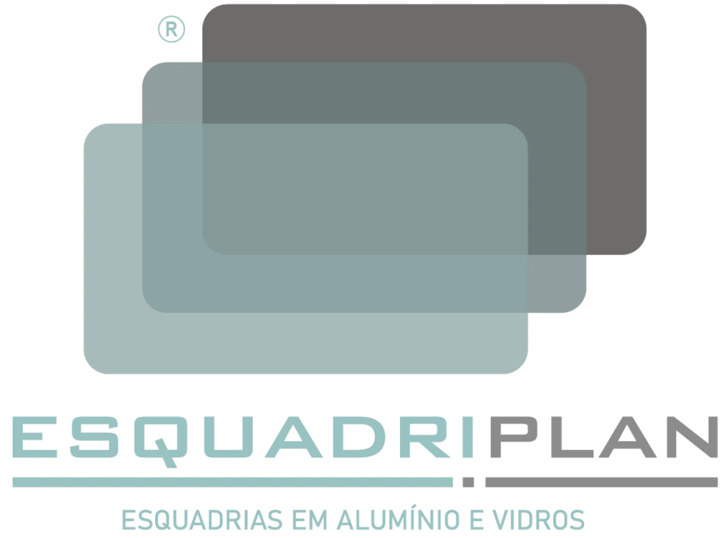Logo marca da empresa Esquadriplan esquadrias em alumínios de São José dos Campos SJC