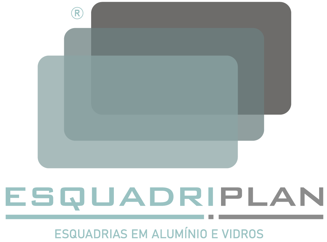 Logo marca da empresa Esquadriplan esquadrias em alumínios de São José dos Campos SJC