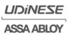 Logo da Udinese ASSA Abloy parceira da Esquadriplan.